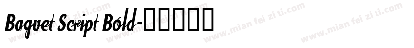 Baguet Script Bold字体转换